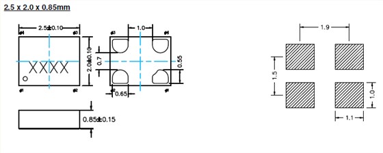 SiT8002AA 2520 OSC
