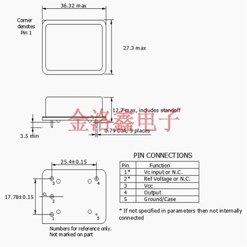OSI5008-10.0M,Pletronics振蕩器,LVTTL輸出晶振,無線通信設(shè)備晶振,OCXO恒溫振蕩器