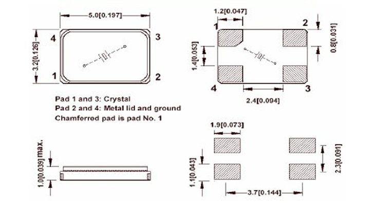 CORE無源晶體,CS0503 24.000貼片晶振,醫(yī)療設備晶振